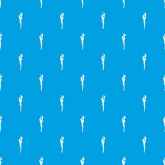 Torch pattern vector seamless blue repeat for any use