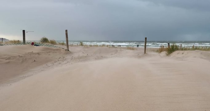 Storm at Rostock Warnem&uuml;nde