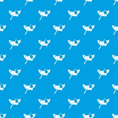 Fishing pattern vector seamless blue repeat for any use
