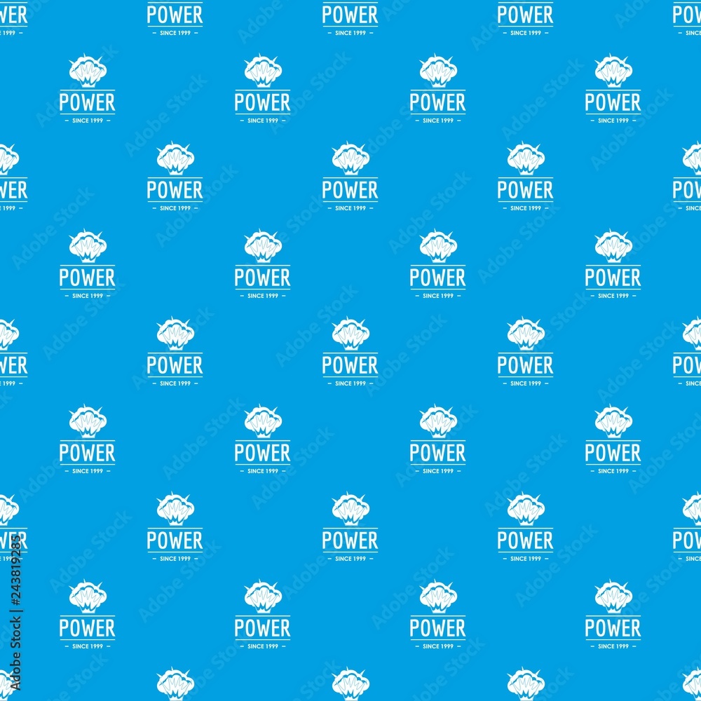 Poster powerful pattern vector seamless blue repeat for any use