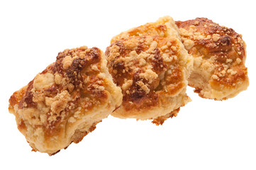 Sweet puff pastry bun