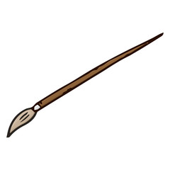 Paint brush hand drawn. Vector illustration brush. Paint brush icon.
