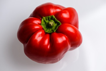red peppers isolated on white background