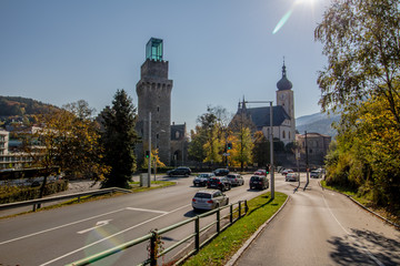 Obraz premium Waidhofen an der Ybbs ist eine Statutarstadt in Niederösterreich. Die Geschichte der Stadt wurde geprägt von ihrer jahrhundertelangen Stellung als Zentrum der Eisenverarbeitung.