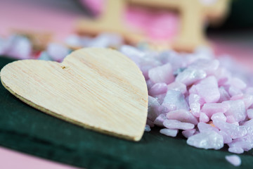 Valentines day themed objects - for use as backgrounds or conceptual images - with copy space. 