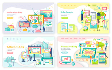 Advertising Services, Means of Advertisement Set