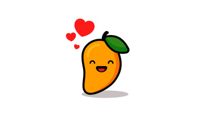 Cute Mango Vector Illustration