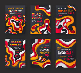 Black Friday Posters, Holiday Shopping, Big Sale