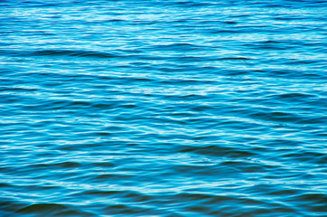 Blue sea water background