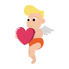 Cupid with heart