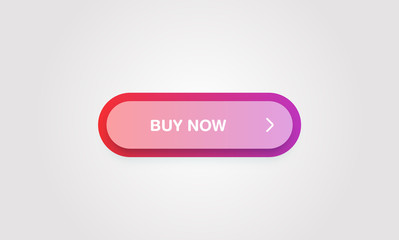 Colorful shiny and clean button for websites and online usage, vector illustration