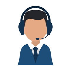 businessman with headset