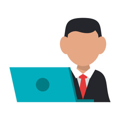 businessman and laptop