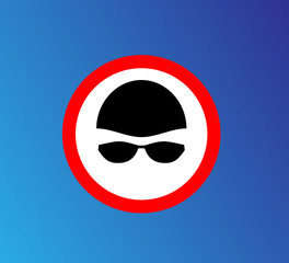 prohibited sign icon