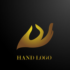 hand symbol of care logo icon