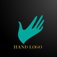 hand symbol of care logo icon