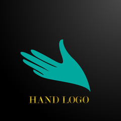 hand symbol of care logo icon