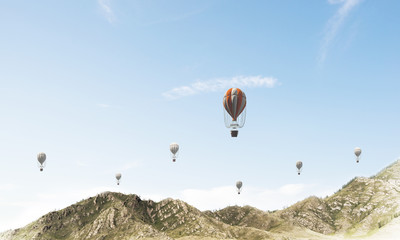 Summer colourful mountain landscape.
