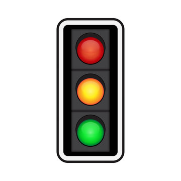 Traffic light vector symbol
