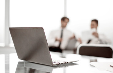 laptop on the table