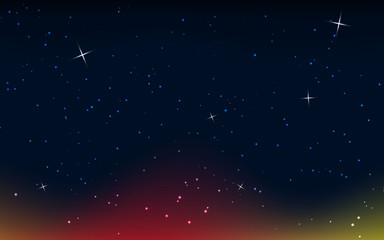 Obraz premium Abstract light background. colorful star light. black background.