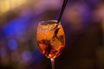 Alcoholic orange cocktail