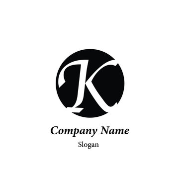 Modern vector logo of character "K"