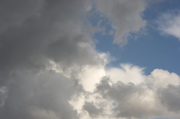 blue sky with clouds