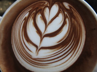 close up late coffee