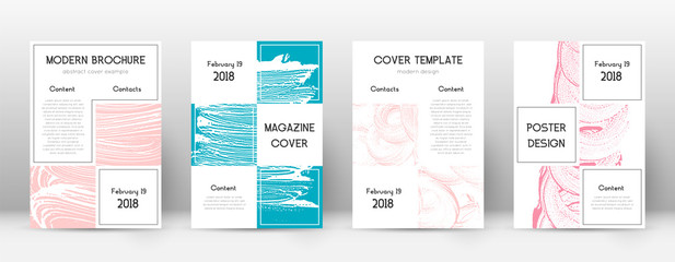 Cover page design template. Business brochure layo