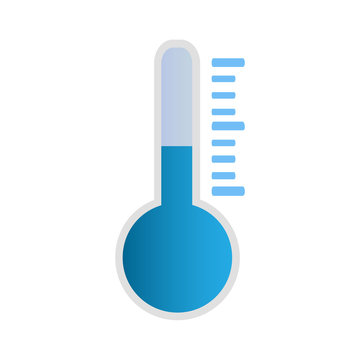 Wonderful design of the thermometer on the white background