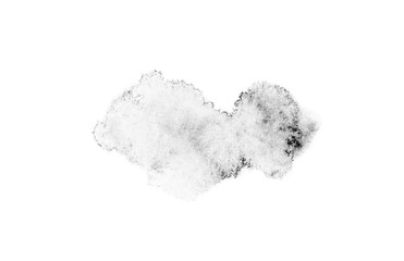 watercolor black and gray, grey texture splash isolated on white background, for text, banner, card, invitation, design for tag and label, logo, brand © wrongorright