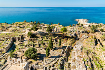 Ruins of Byblos in Lebanon, a UNESCO World Heritage Site