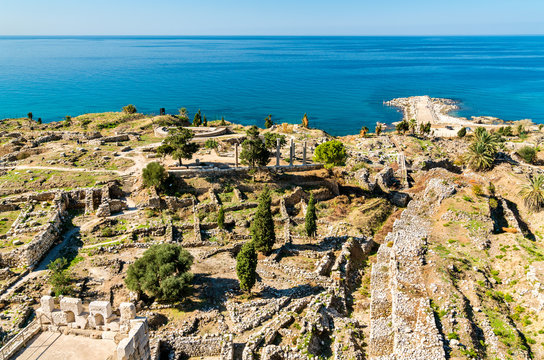 Ruins of Byblos in Lebanon, a UNESCO World Heritage Site