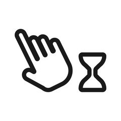 Obraz premium Icon of Mouse Cursor, Mouse Pointer, Mouse Arrow. Editable vector stroke