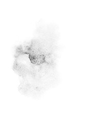 watercolor black and gray, grey texture splash isolated on white background, for text, banner, card, invitation, design for tag and label, logo, brand © wrongorright