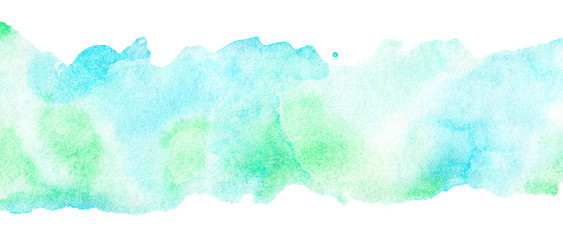 Obraz premium Hand painted watercolor blue Abstract Background for banner. Brush stroked painting.