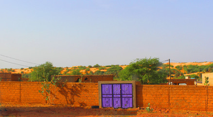 Fototapeta na wymiar African village - Image