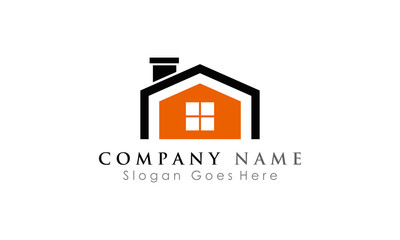 residence home logo illustration