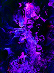 Fototapeta premium Neon abstract hand painted background