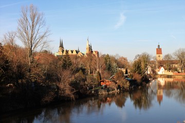 Naklejka premium Merseburg, Domblick an der Saale