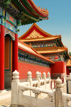 Temples of the Forbidden City in Beijing, China