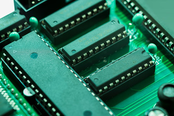 large chips retro old chips on the Board