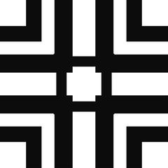 Vector modern geometric tile pattern. Abstract art deco geometrical vintage background