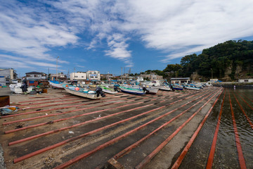 Fototapeta na wymiar 鎌倉、腰越漁港#2