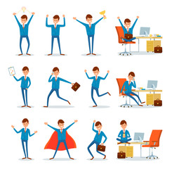 Fototapeta premium Businessman at Work, Directors in Office Working