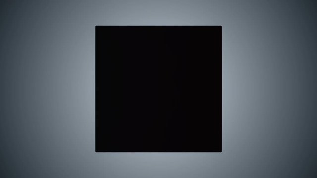 3d black box turn on 90 degrees. Transportation concept. 3D render HD footage for your design.