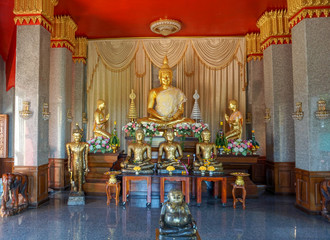 Beautiful landscape of ancient  temple in wat pha tak sue Temple, nongkhai, Thailand