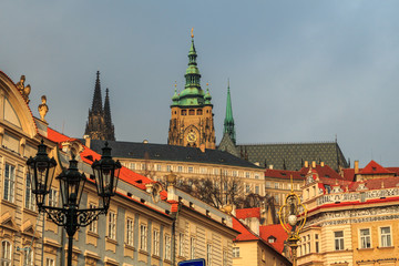 view of the old city of prague