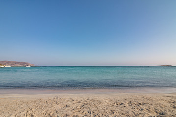 Fototapeta na wymiar Elafonissi beach on western Crete, Greece
